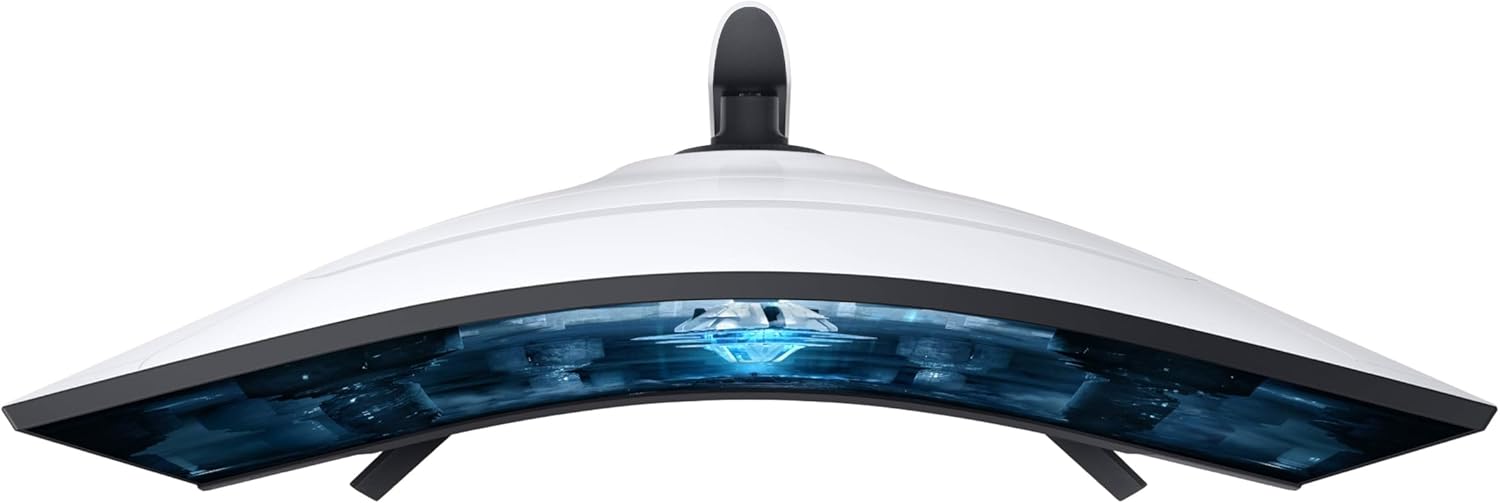 Samsung 32" Odyssey Neo G8 (G85NB) 4K UHD 240Hz 1ms G-Sync 1000R Curved Gaming Monitor, Quantum HDR2000, AMD FreeSync Premium Pro, Matte Display, DisplayPort, Black & White, LS32BG852NNXGO