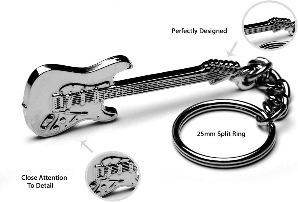 Llavero de guitarra Stratocaster con bolsa de regalo