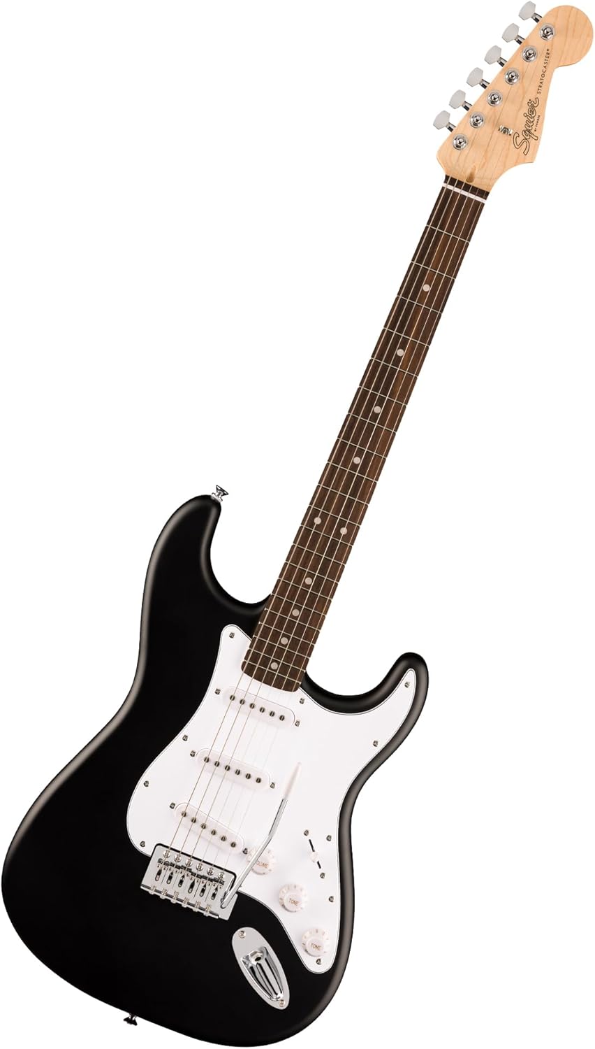 Fender Squier Debut Series Stratocaster Guitarra Eléctrica, Guitarra para Principiantes, con 2 Años de Garantía, Negro