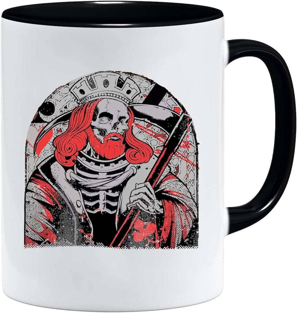 Jungle Mug Caneca Viking nórdica | Caneca de presente para homens idosos, pai, avô, caneca de café, design viking, design de caveira e martelo de Thors (VIKING022)