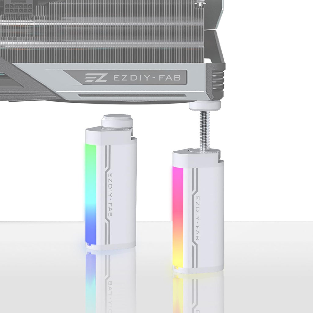 EZDIY-FAB Suporte de suporte de GPU, 5 V 3 PIN ARGB placa gráfica GPU brace suporte altura ajustável, suporte de Sag/capa para cartão de vídeo