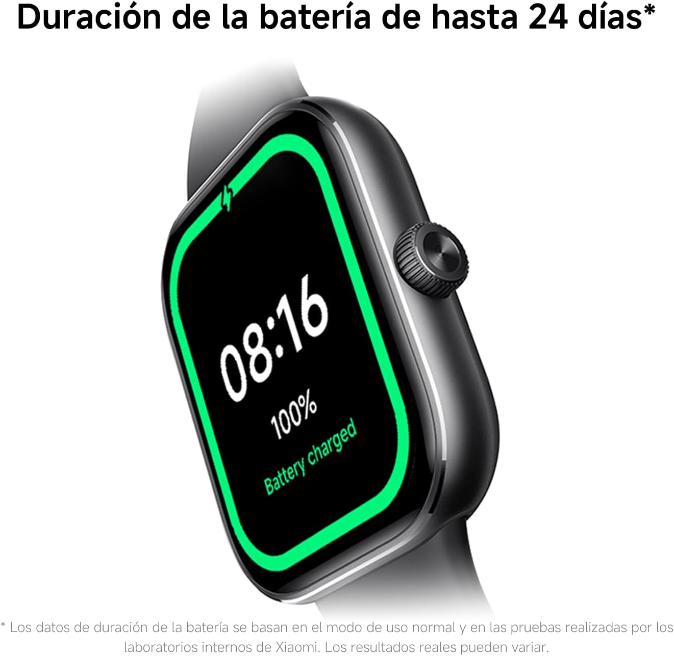 XIAOMI Redmi Watch 5, Reloj Inteligente: AMOLED 2.07", 24 días batería, Llamadas Bluetooth, 150+ Modos Deportivos, Monitor cardíaco, sueño, 5ATM, GPS, Android/iOS, Negro