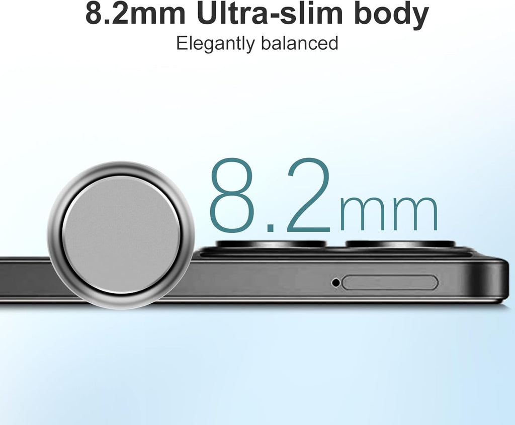 XIAOMI Redmi 15C Smartphone 4+256GB Pantalla de 6.9" 120Hz cámara IA de 50MP batería de 6000mAh Carga rápida de 33W procesador Octa-Core Negro(con Funda)