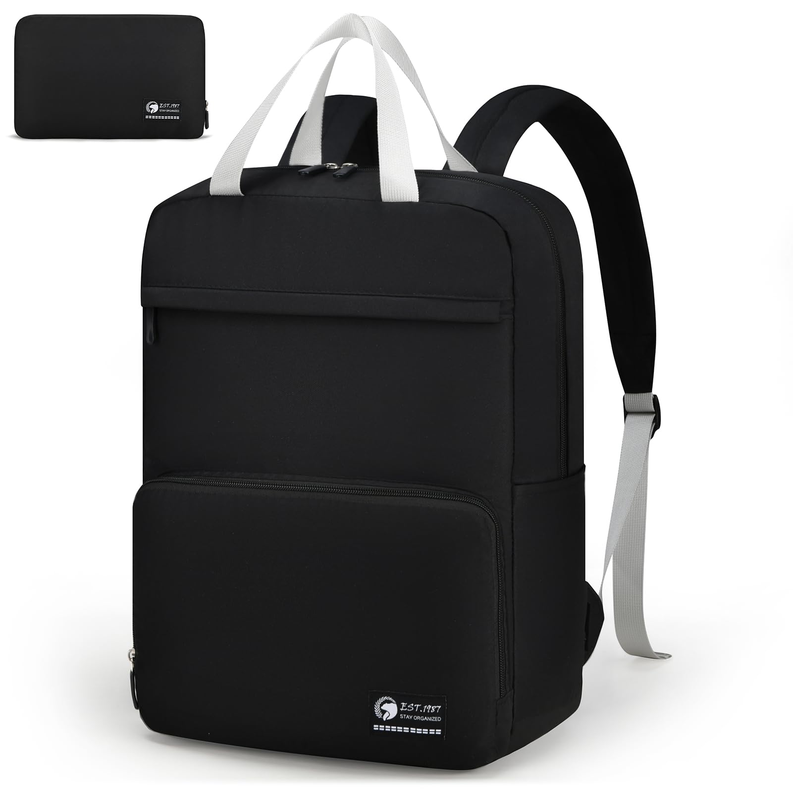 SPAHER Mochila dobrável viagem cabine avion 40 x 30 x 15 British Airways Air Europa Iberia bagagem de mão 20 l mochila escolar pequena casual homem mulher para portátil 14 polegadas Travel Backpack