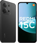 Xiaomi Redmi 15C Smartphone 4+256GB Pantalla de 6.9" 120Hz cámara IA de 50MP batería de 6000mAh Carga rápida de 33W procesador Octa-Core Negro