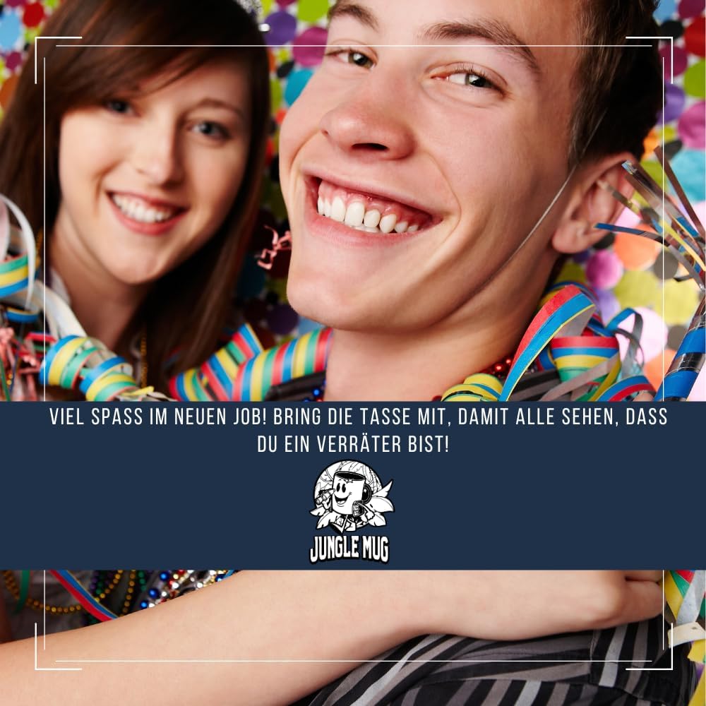 Caneca da colega | Caneca com texto em alemão Alles Gute Für Neuen Job Tasse | Lustige Tassen | Abschiesgeschenk Kollegen | Geschenk zum Abschied - Jobwechsel Abschieesgeschenk für Kollegen (Schwarz)