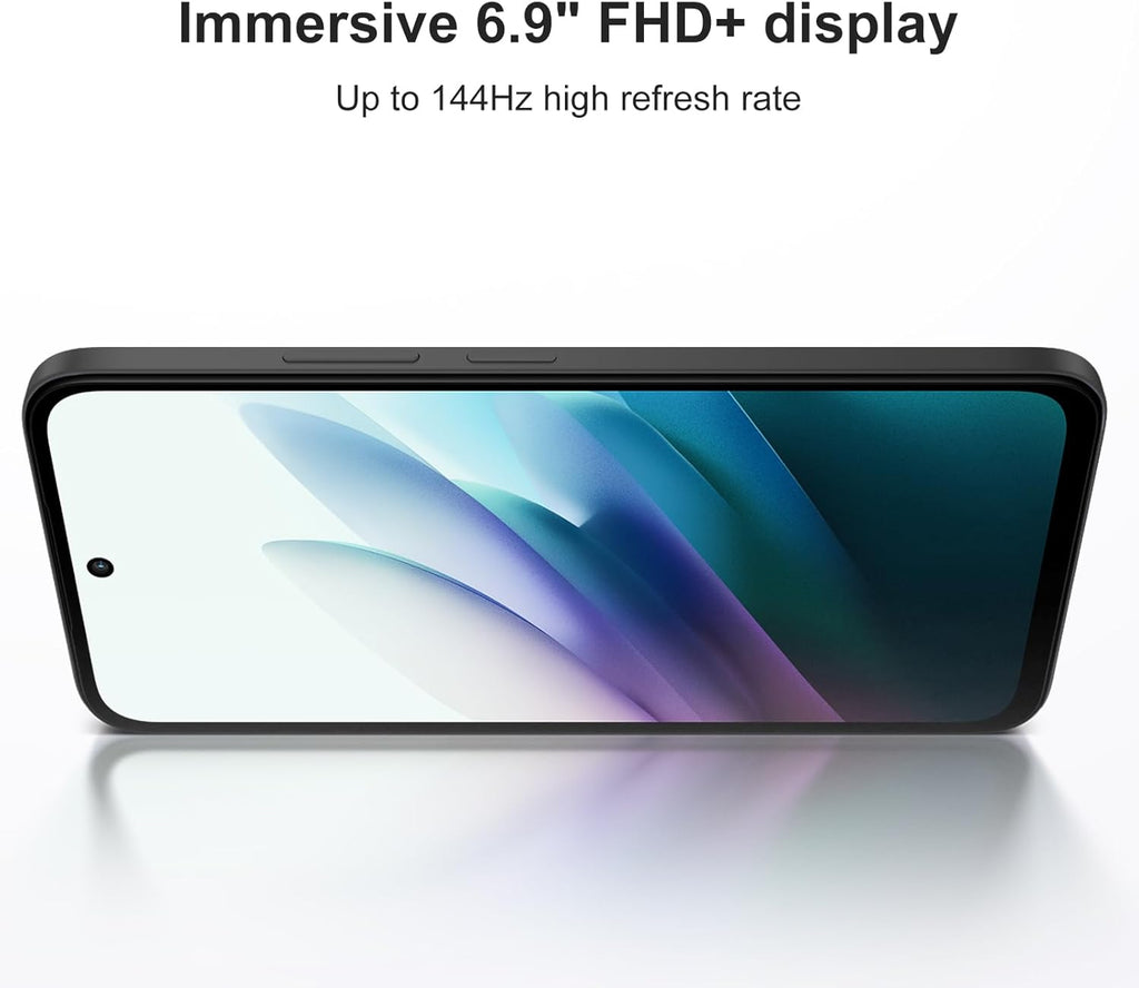 XIAOMI Redmi 15 4G 8+256GB Smartphone – Batería 7000mAh | Pantalla 6.9" FHD+ 144Hz | Snapdragon 685 | Cámara Dual 50MP | Carga Rápida 33W | Diseño Quad-Curve (Negro, con Funda)