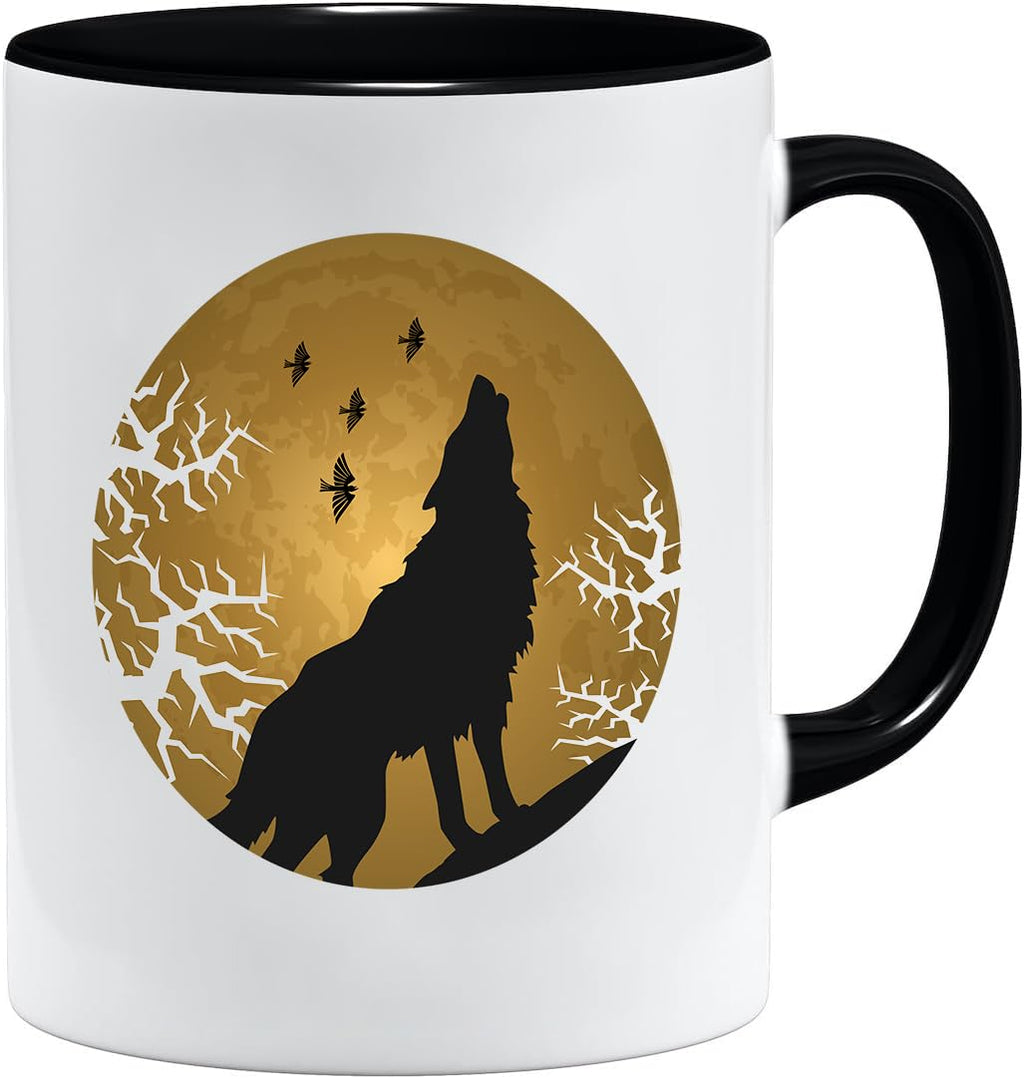 Jungle Mug Caneca Viking nórdica | Caneca de presente para homens idosos, pai, avô, caneca de café, design viking, design de caveira e martelo de Thors (VIKING022)