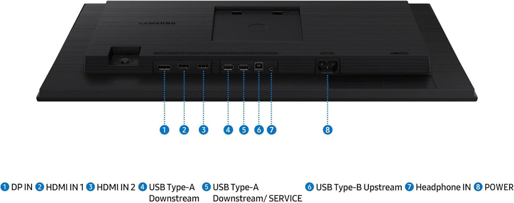 Samsung 24” (S40GD) Borderless Business Monitor with IPS Panel, 100Hz Refresh Rate, Eye Saver Mode, Ergonomic Design, Game Picture Mode, LS24D402GANXGO, 3 Yr Warranty