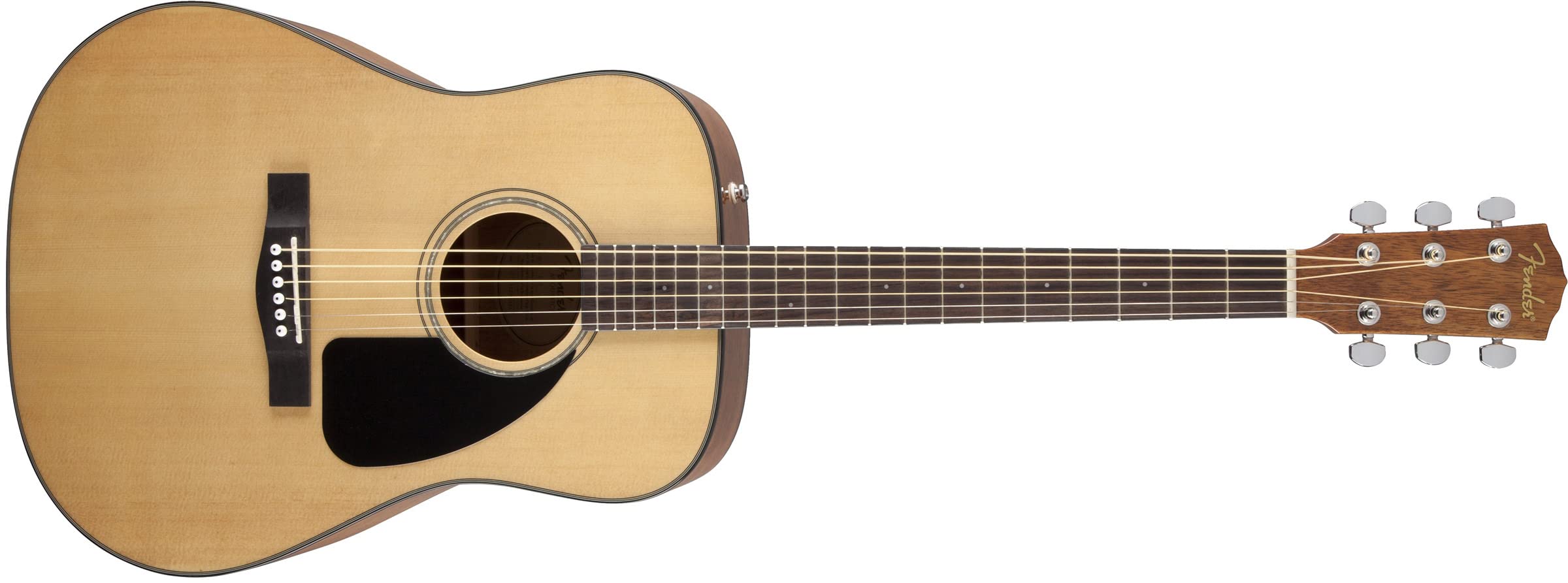 Fender CD-60 Dreadnought V3 DS Guitarra Acústica, Diapasón de Nogal, Negro, Incluye cursos virtuales gratuitos en Fender Play