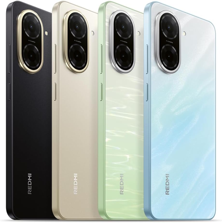 XIAOMI Redmi A5 - Smartphone de 4+128GB, Pantalla inmersiva de 6,88" 120 Hz, Potente procesador Octa Core, Cámara Dual AI de 32 MP, 5200 mAh, Cargador no Incluido, Azul (Versión ES)