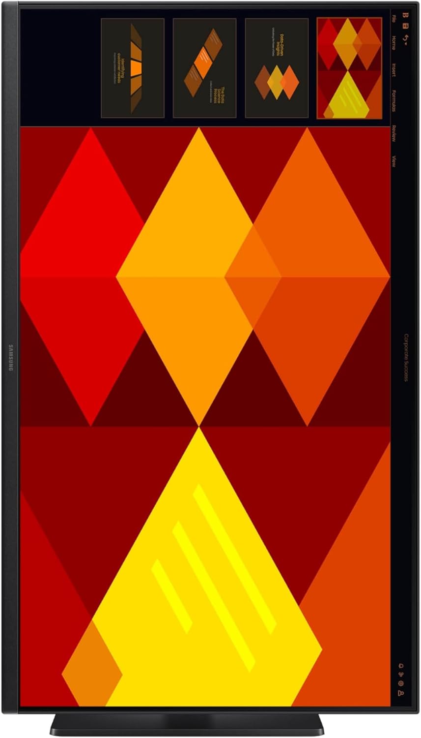 Samsung 27” (S40GD) Borderless Business Monitor with IPS Panel, 100Hz Refresh Rate, Eye Saver Mode, Ergonomic Design, Game Picture Mode, LS27D408GANXGO