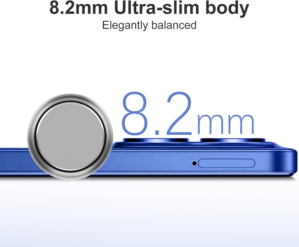 XIAOMI Redmi 15C Smartphone 4+128GB Pantalla de 6.9" 120Hz cámara IA de 50MP batería de 6000mAh Carga rápida de 33W procesador Octa-Core Azul(con Funda)