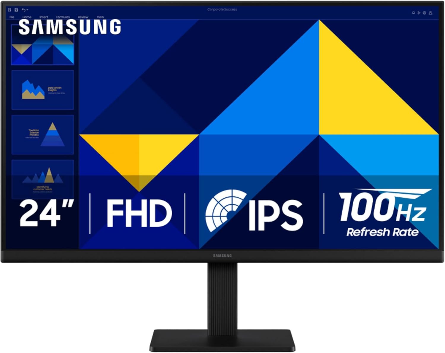 Samsung 22" (S30GD) Essential Monitor with IPS Panel and Tilt Only Stand, 100Hz Refresh Rate, Ergonomic Design, Advanced Eye Care, Game Mode, LS22D304GANXZA