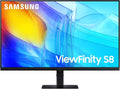 SAMSUNG 27" ViewFinity S8 (S80D) Series 4K UHD High Resolution Computer Monitor, HDR10, Multiple Ports w/ HDMI, DisplayPort, USB-A, Height Adjustable Stand, LS27D806EANXGO, 2024, 3Yr Warranty