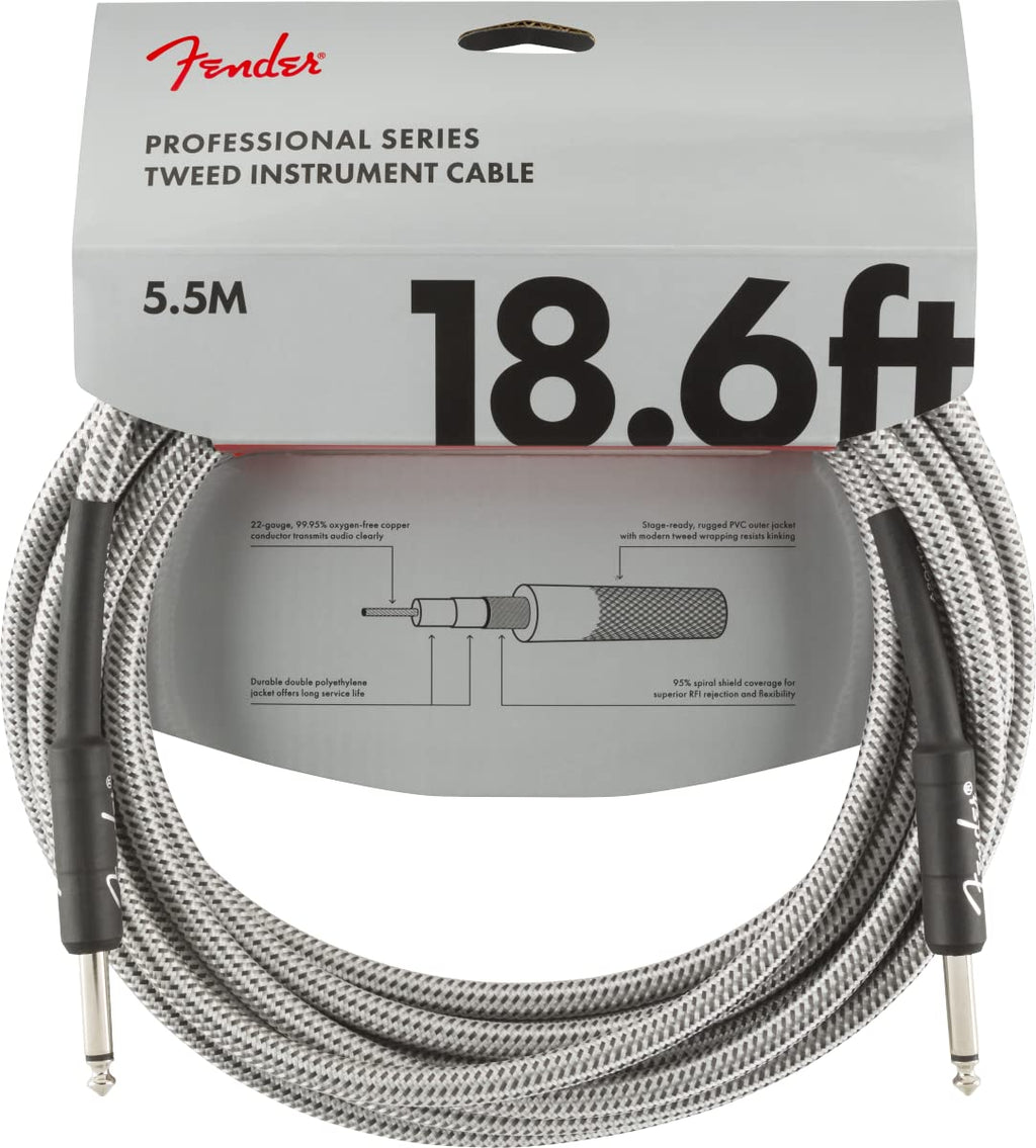 Fender PRO 10 ANGL INST CABLE BLK