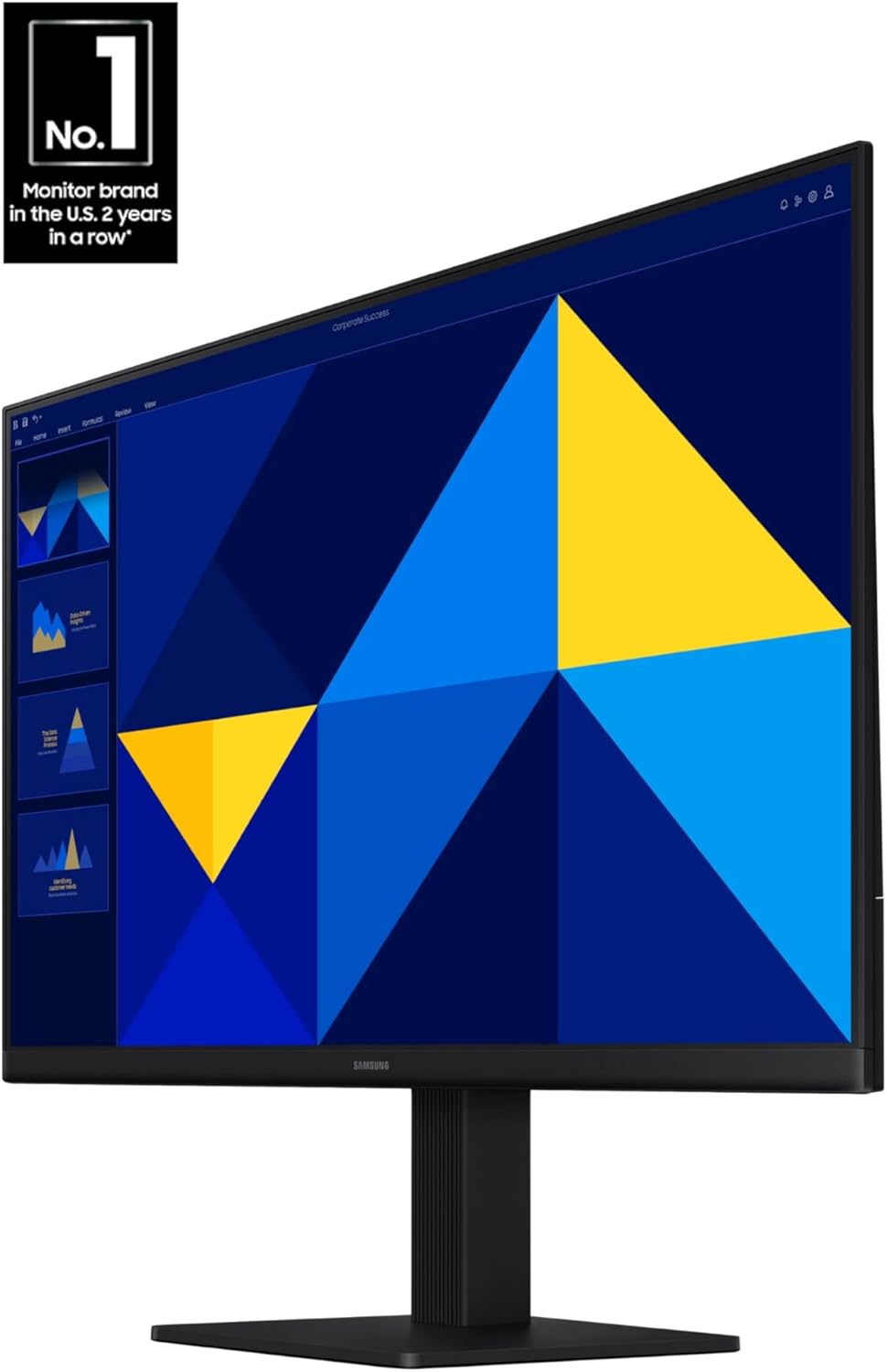 Samsung 24" (S30GD) Essential Monitor with IPS Panel and Tilt Only Stand, 100Hz Refresh Rate, Ergonomic Design, Advanced Eye Care, Game Mode, LS24D304GANXZA
