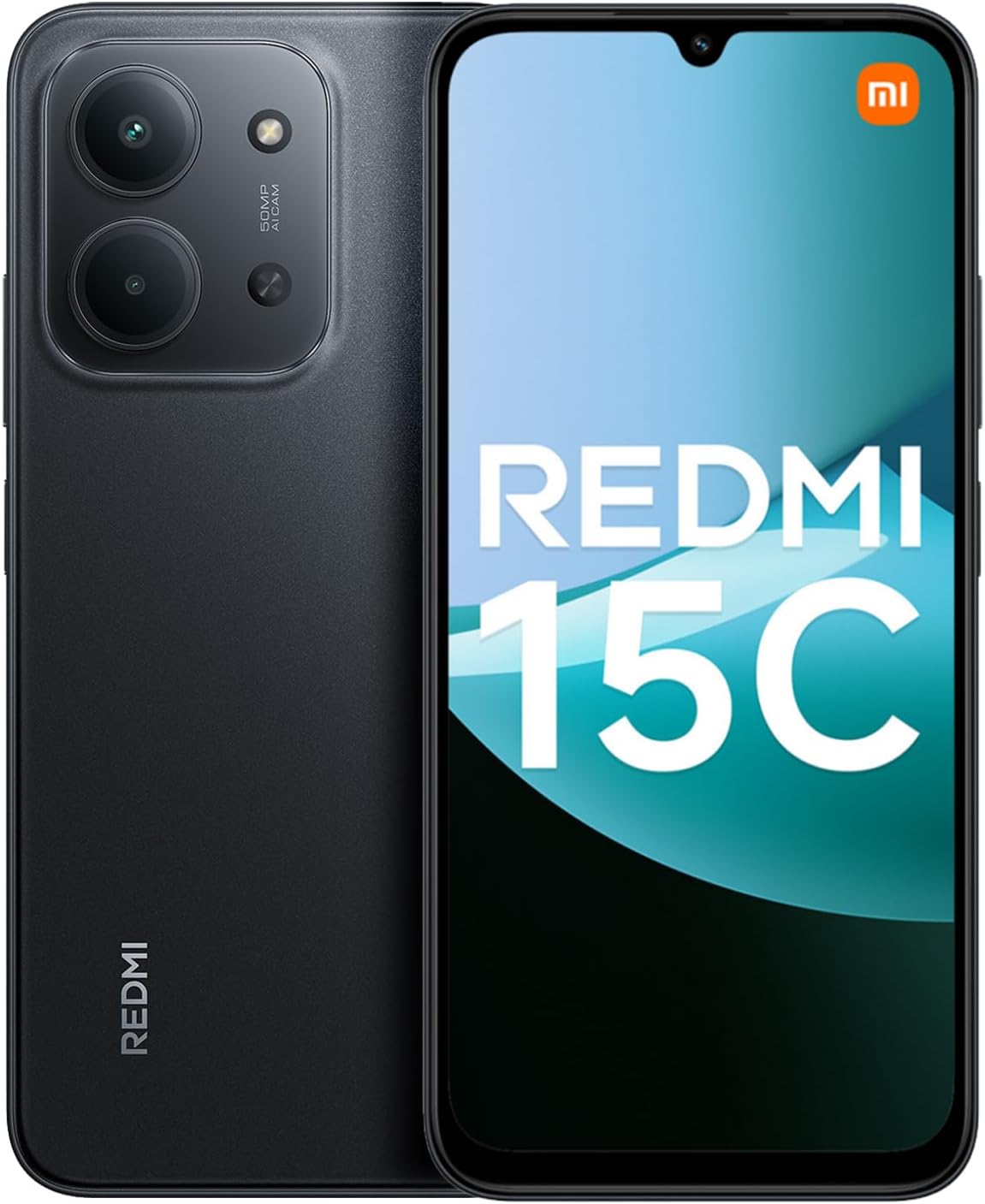 XIAOMI Redmi 15C Smartphone Móvil 4+128GB Pantalla de 6.9" 120Hz cámara IA de 50MP batería de 6000mAh Carga rápida de 33W procesador Octa-Core Negro
