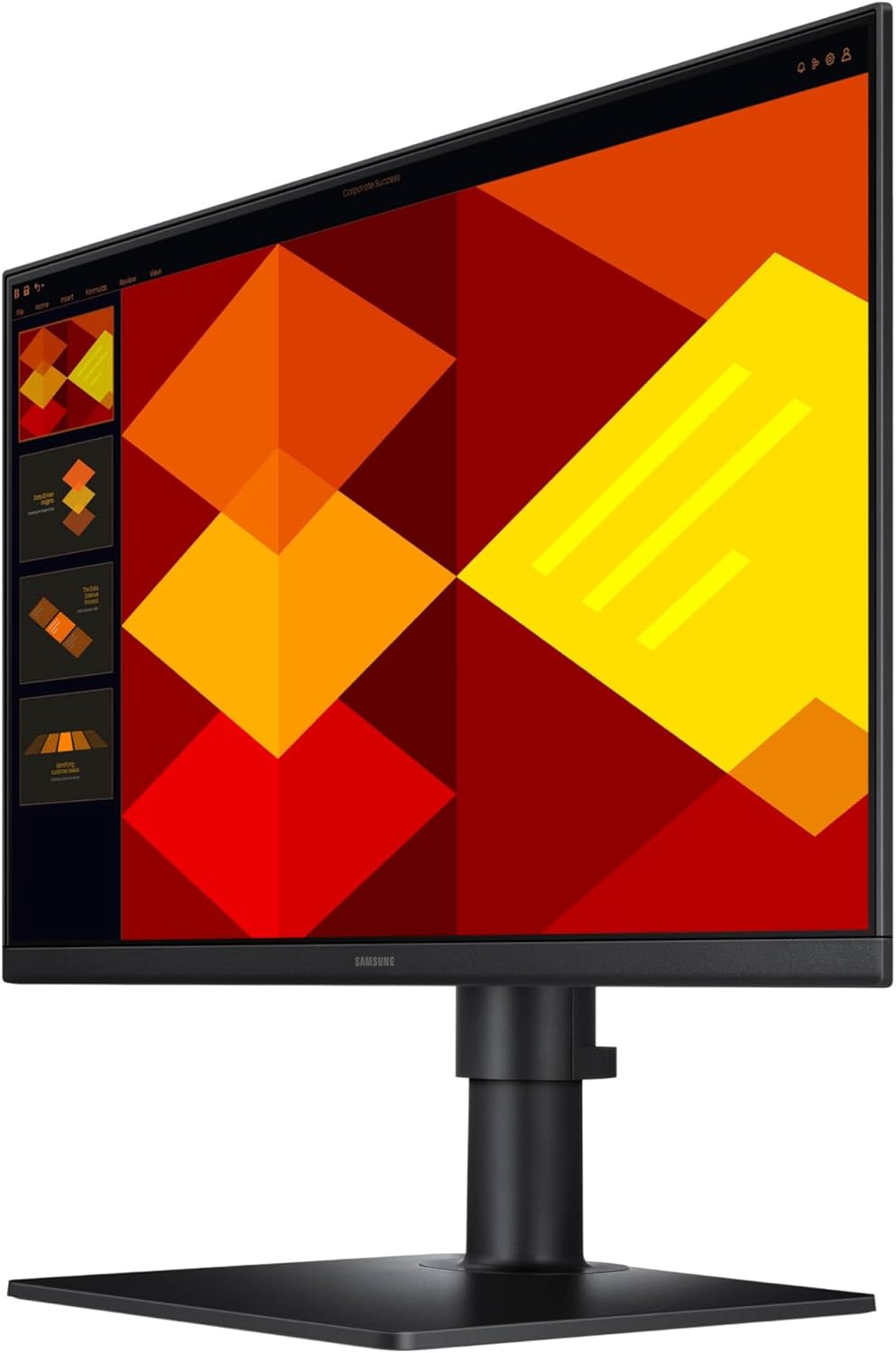 Samsung 22” (S40GD) Borderless Business Monitor with IPS Panel, 100Hz Refresh Rate, Eye Saver Mode, Ergonomic Design, Game Picture Mode, LS22D402GANXGO