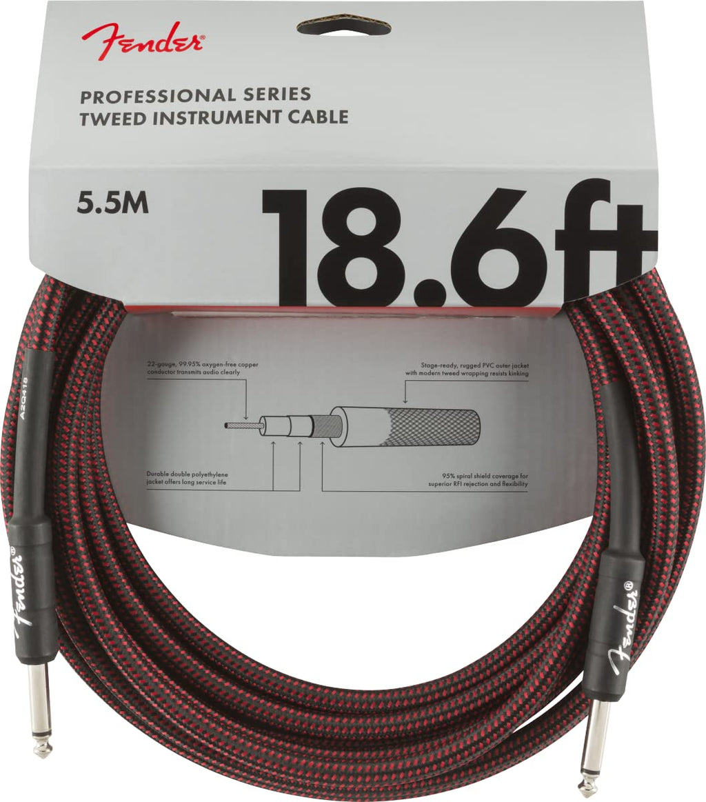 Fender PRO 10 ANGL INST CABLE BLK