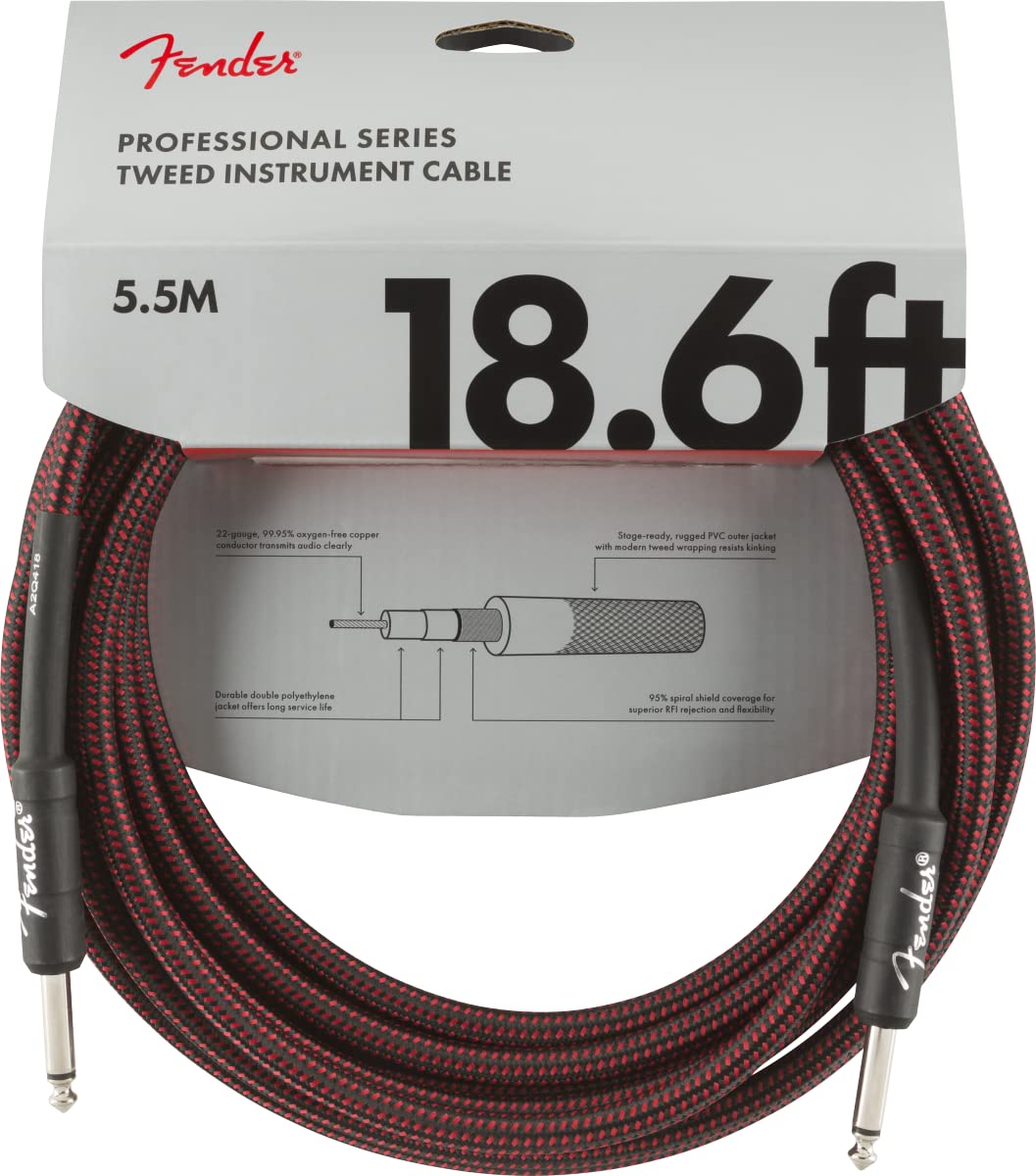 Fender PRO 10 ANGL INST CABLE BLK
