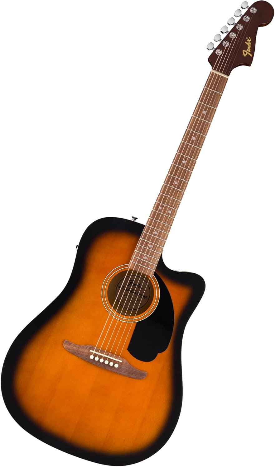 Fender CA Debut Guitarra Redondo Dreadnought CE Acústica, Guitarra para Principiantes, con 2 Años de Garantía, 2 Tone Sunburst