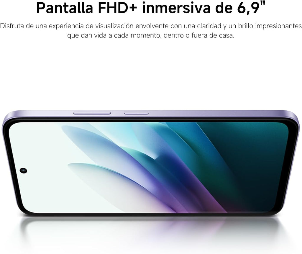 XIAOMI REDMI 15 - Smartphone de 8+256GB, Cámara Dual de 50MP con AI, Pantalla inmersiva de 6,9” FHD+, Snapdragon 685, Carga rápida de 33W, Cargador no Incluido, Negro (Versión ES)