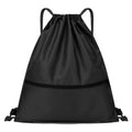 Jsdoin Waterproof Drawstring Bag for Gym, Sports Drawstring Backpack, Sports Bag, Zipper, School, Beach, Holiday, Swimming, Travel