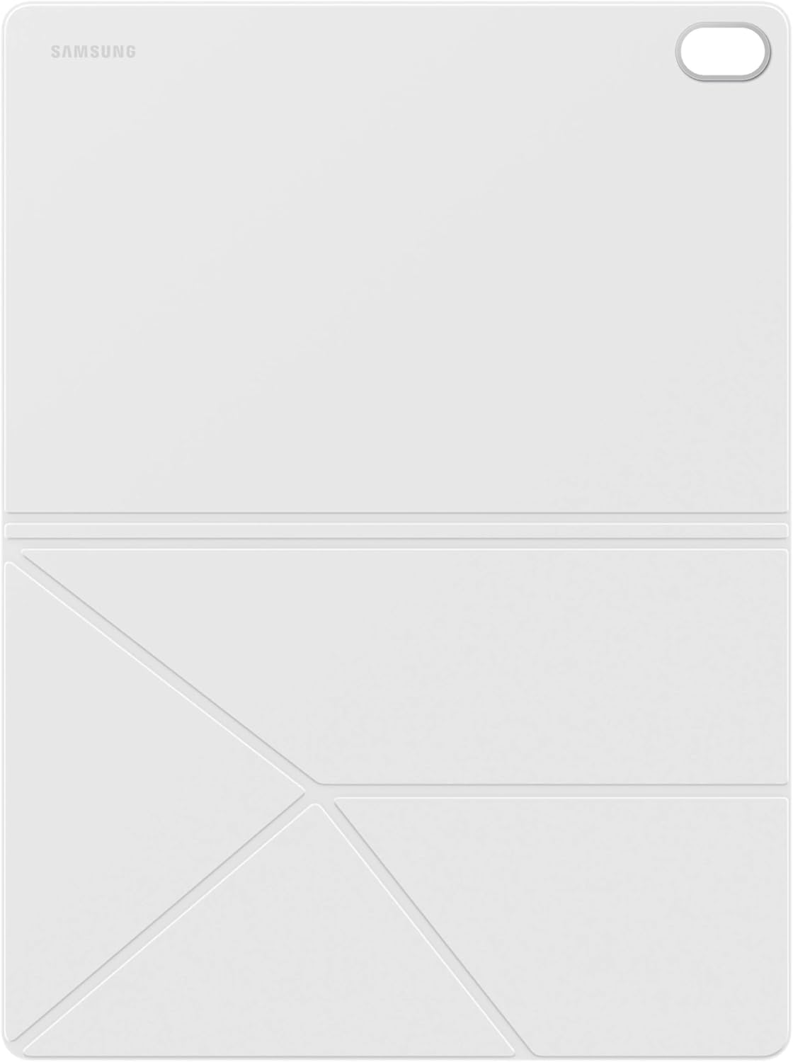 Samsung Galaxy Tab S11 Smart Book Cover Tablet Case, Minimalist Style, Slim and Sleek, Foldable Stand, US Version, White