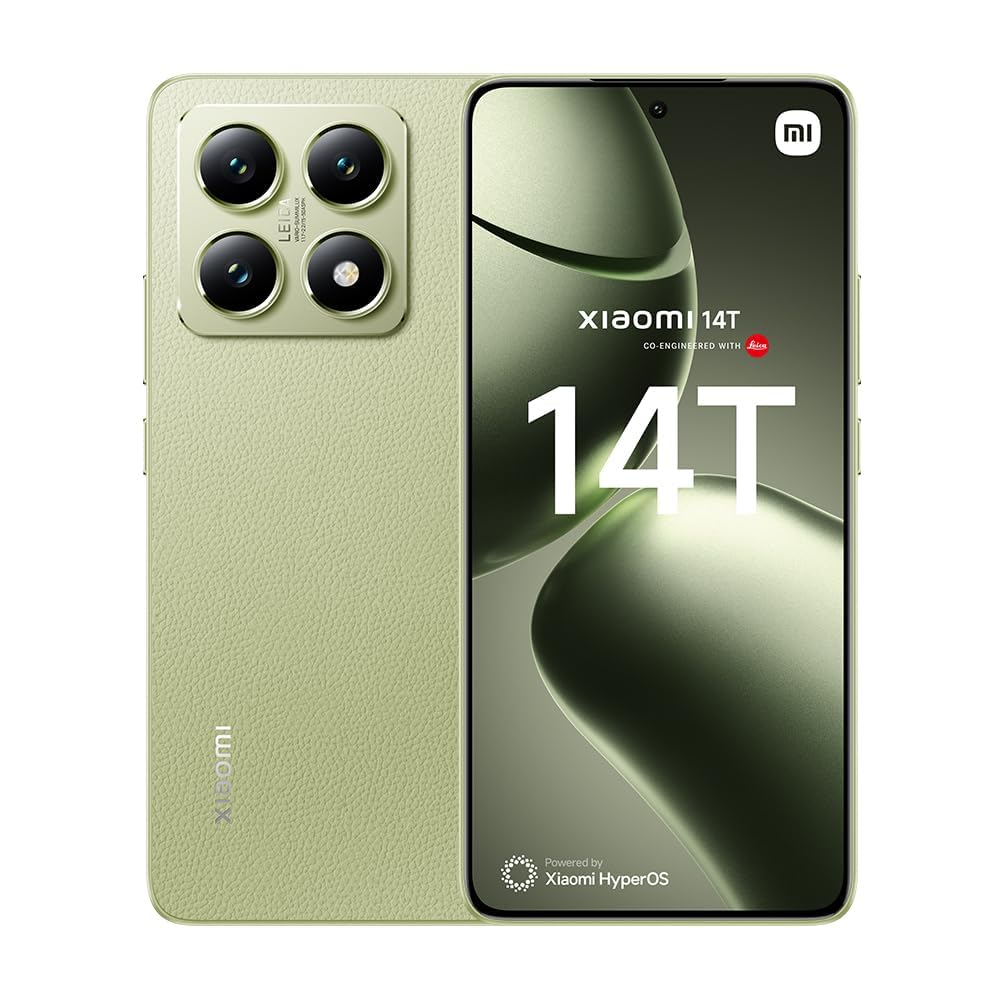 XIAOMI 14T – Smartphone de 12+256GB, Lentes Leica Summilux, MediaTek Dimensity 8300 Ultra, Pantalla AMOLED de 6,67'' 144Hz, HyperCharge 67W, Gris Titanio (Versión ES)
