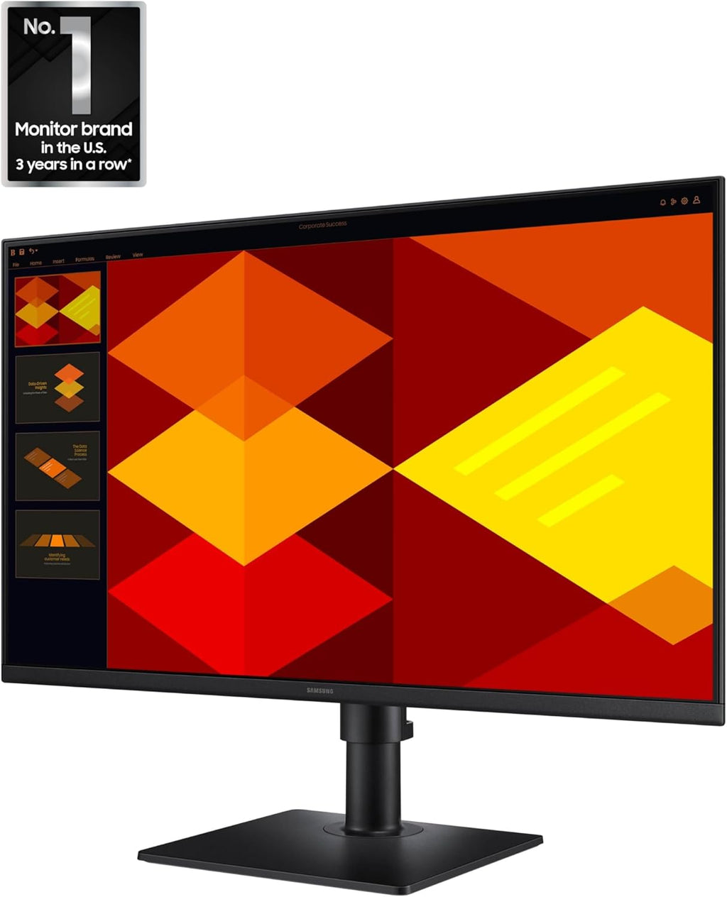 Samsung 27” (S40GD) Borderless Business Monitor with IPS Panel, 100Hz Refresh Rate, Eye Saver Mode, Ergonomic Design, Game Picture Mode, LS27D402GANXGO, 3 Yr Warranty