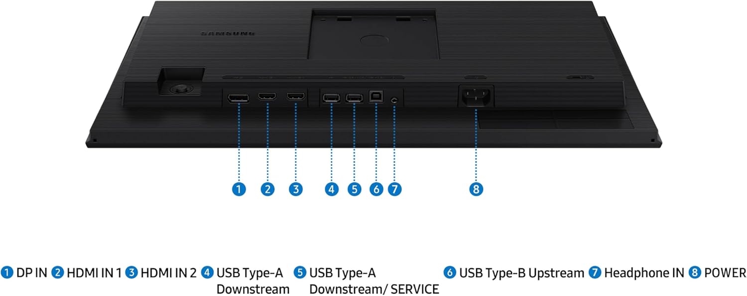 Samsung 22” (S40GD) Borderless Business Monitor with IPS Panel, 100Hz Refresh Rate, Eye Saver Mode, Ergonomic Design, Game Picture Mode, LS22D402GANXGO