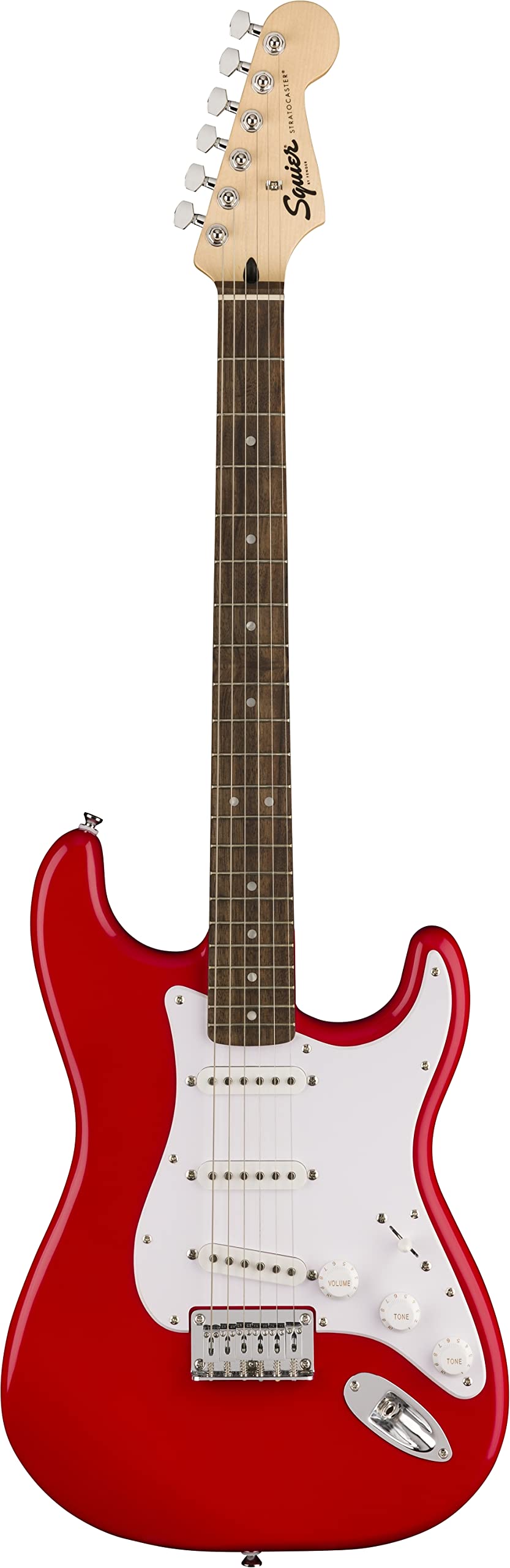 Squier by Fender Sonic Stratocaster Pack de Guitarra Eléctrica, Diapasón de Arce, Negro, Funda, Amplificador Squier Frontman 10G - 230V EU, Incluye cursos virtuales gratuitos en Fender Play