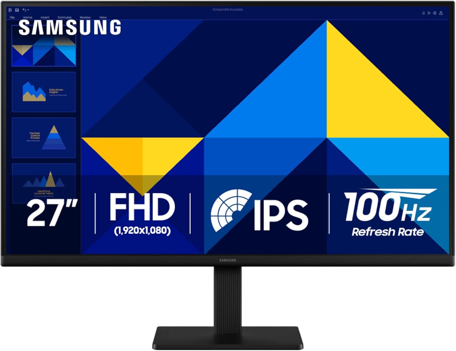 Samsung 22" (S30GD) Essential Monitor with IPS Panel and Tilt Only Stand, 100Hz Refresh Rate, Ergonomic Design, Advanced Eye Care, Game Mode, LS22D304GANXZA