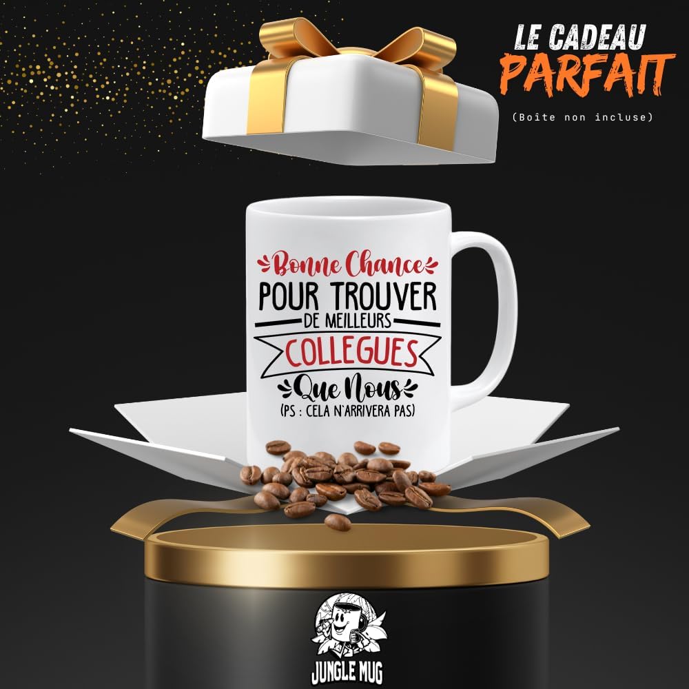 Jungle Mug Presente colega de trabalho | Boa sorte para encontrar melhores colegas do que nós | Caneca presente colega de trabalho | Caneca de trabalho - Iniciar colega