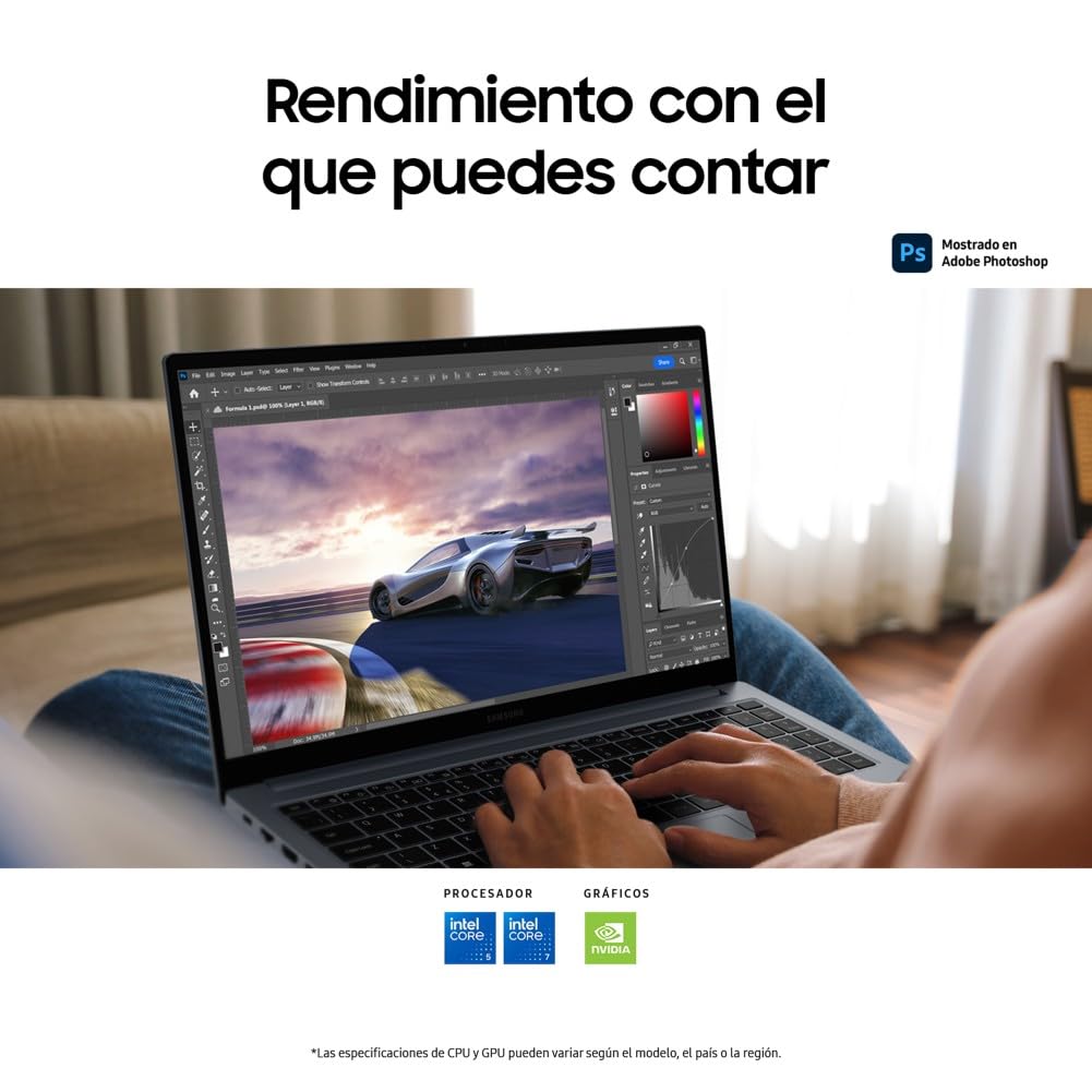 Samsung Galaxy Book4 Edge, computador portátil IA Copilot+, PC HDR de 16", Snapdragon X Elite X1E-84-100, 16GM RAM, 1TB SSD, Qualcomm Adreno GPU, Windows 11 Home, azul, teclado QWERTY espanhol