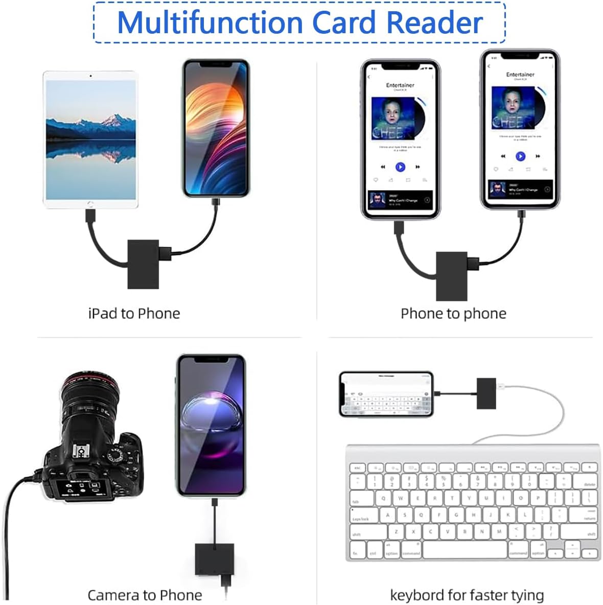 Leitor de cartões SD/micro SD leitor de cartões SD USB c, 6in1 USB USB-C OTG adaptador cartões de memória e USB para micro SD TF, SDXC, SDHC, MS, MMC, MSXC compatível com telemóvel Windows e Mac OS