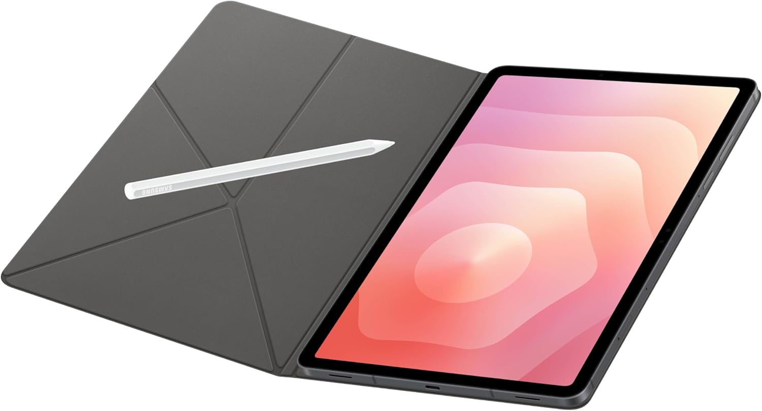 Samsung Galaxy Tab S11 Smart Book Cover Tablet Case, Minimalist Style, Slim and Sleek, Foldable Stand, US Version, Black