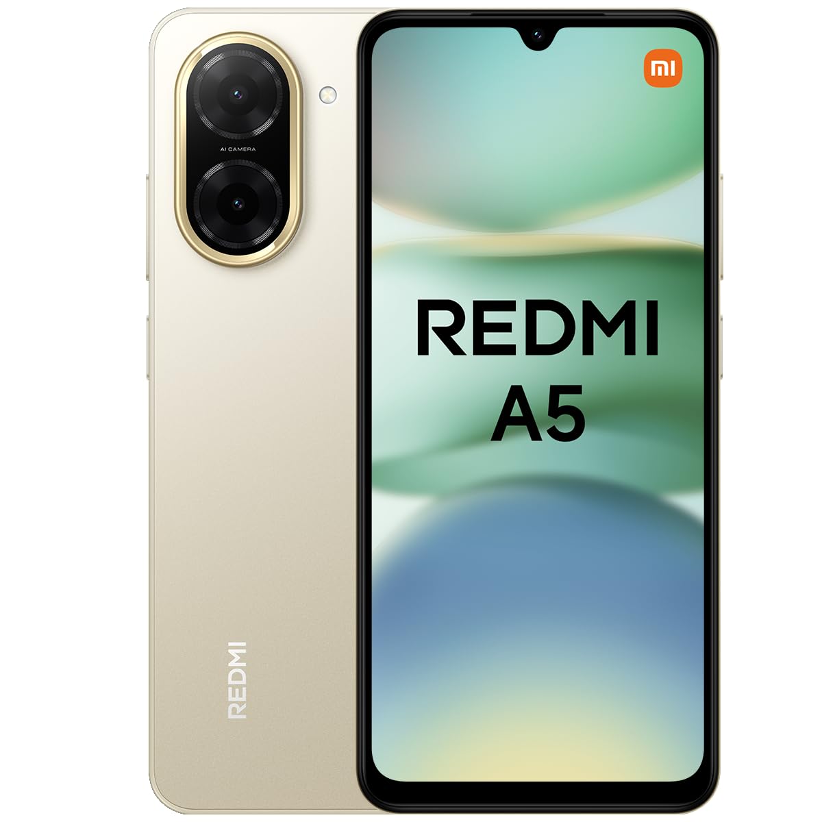 XIAOMI Redmi A5 - Smartphone de 4+128GB, Pantalla inmersiva de 6,88" 120 Hz, Potente procesador Octa Core, Cámara Dual AI de 32 MP, 5200 mAh, Cargador no Incluido, Azul (Versión ES)