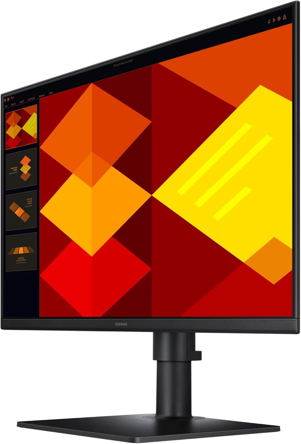 Samsung 24” (S40GD) Borderless Business Monitor with IPS Panel, 100Hz Refresh Rate, Eye Saver Mode, Ergonomic Design, Game Picture Mode, LS24D402GANXGO, 3 Yr Warranty