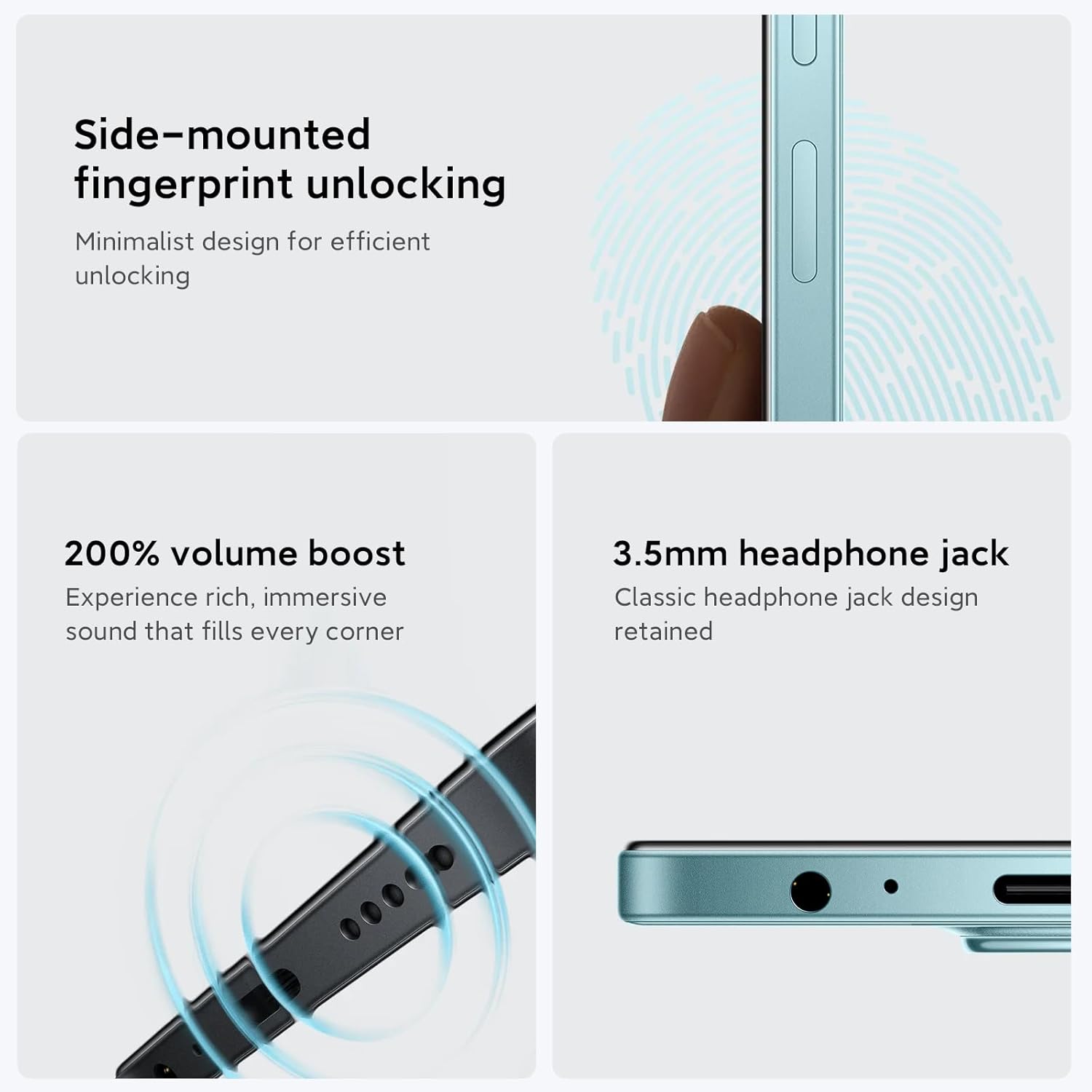 XIAOMI POCO C85 4G Smartphone 8+256GB,Batterie 6000mAh,6.9" 120hz écran immersif,MediaTek G81 Ultra,50MP AI Double Caméra, IP64,Noir