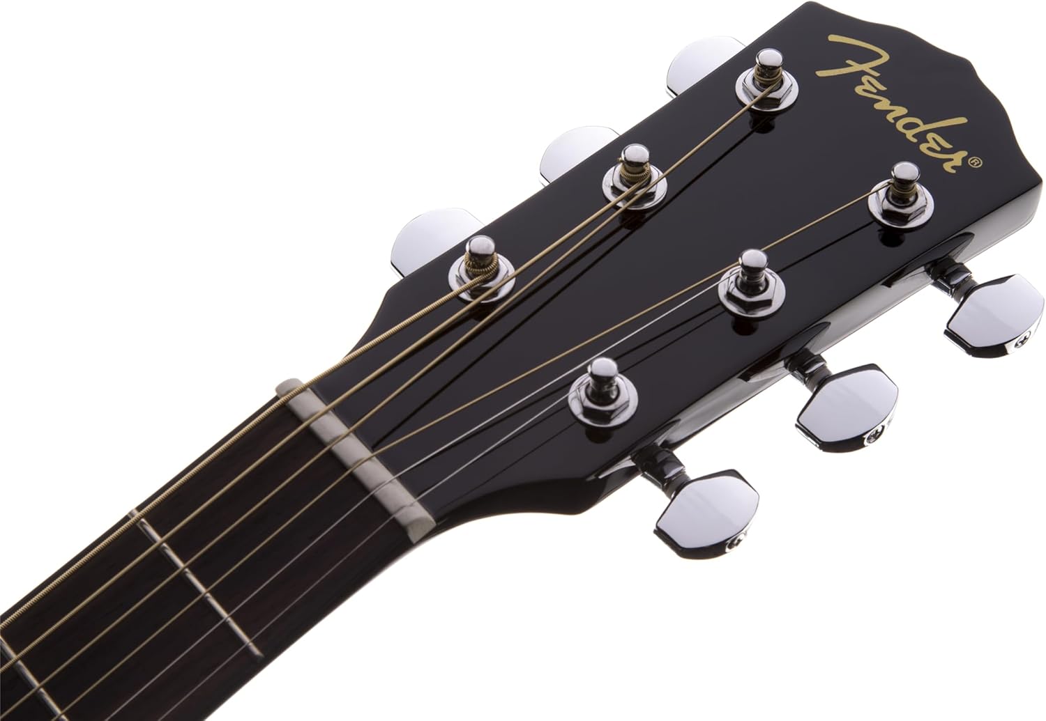 Fender CD-60 Dreadnought V3 DS Guitarra Acústica, Diapasón de Nogal, Negro, Incluye cursos virtuales gratuitos en Fender Play
