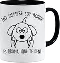 Presente colega trabalho | Caneca de café com mensagem Nem sempre sou borda | Presentes originais para homem e mulher | Presentes divertidos