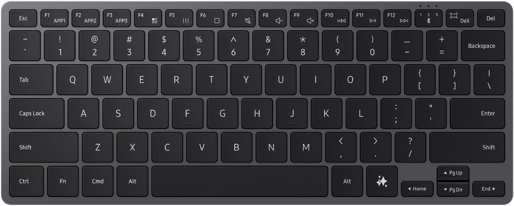 Samsung Smart Keyboard, Bluetooth Multi-Device Keyboard for Galaxy Phones, Tablets & Laptops, Slim Lightweight Design, AI Shortcut Key, Long Battery Life, EJ-B7800UBEGUJ, Dark Gray