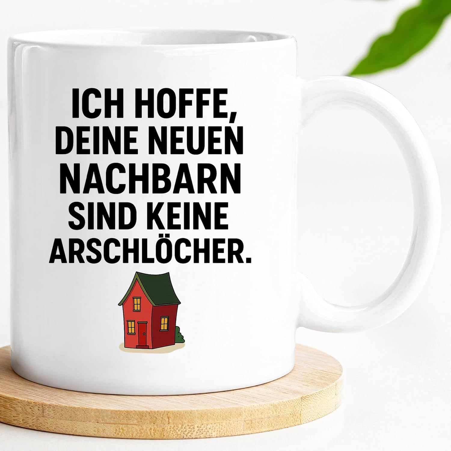 Jungle Mug Caneca divertida para se mudar | Espero que os seus novos vizinhos não sejam s | Presente divertido para despedida de casa novo apartamento