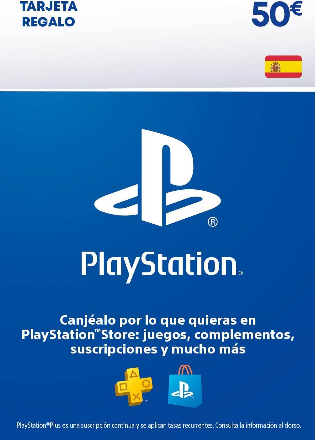 50€ PlayStation Store Tarjeta Regalo | PSN Cuenta española [Código por correo]
