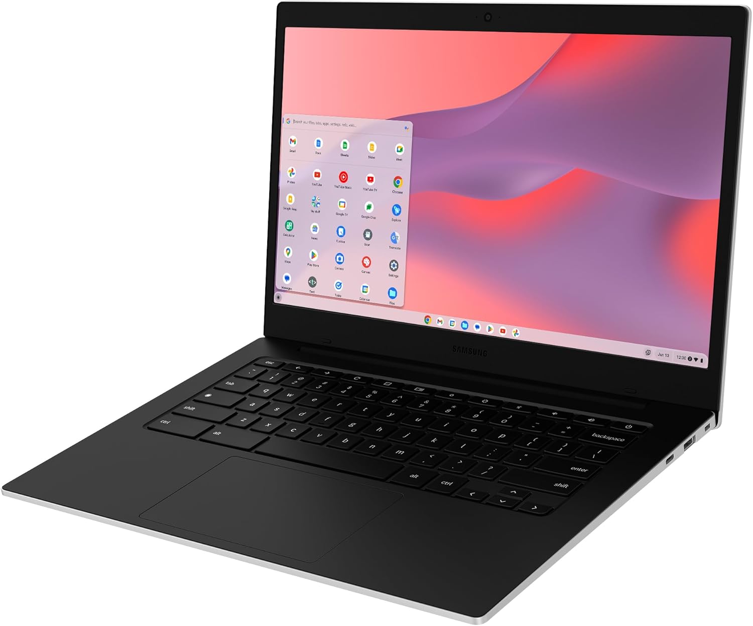 Samsung 14" Galaxy Chromebook Go Laptop PC Computer, Intel Celeron N4500 Processor, 4GB RAM, 64GB Storage, ChromeOS, XE340XDA-KA2US, Student Laptop, Silver