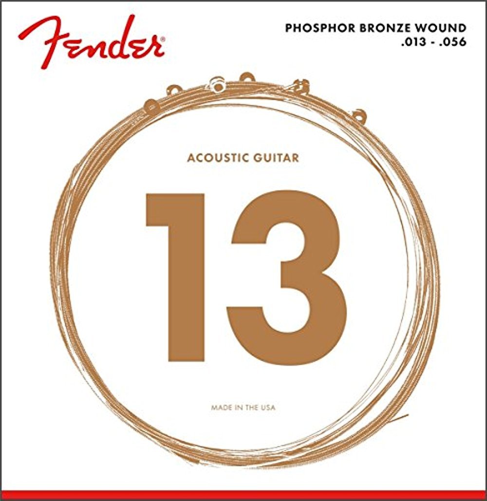 Fender Phosphor Bronze Acoustic Guitar Strings Ball End 60XL Extra Light - 10-48