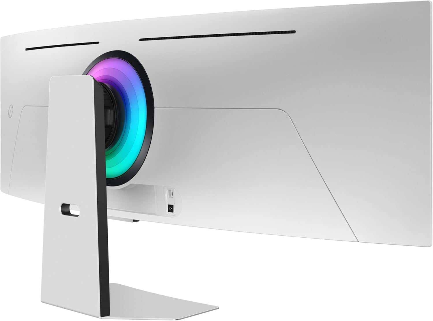 Samsung 49-Inch Odyssey G9 (G95SD) Series QD-OLED G-Sync Compatible Curved Gaming Monitor, 240Hz, 0.03ms, Dual QHD, Glare Free, FreeSync Premium Pro, Ergonomic Stand,LS49DG956SNXGO,2024, 3 Yr Warranty