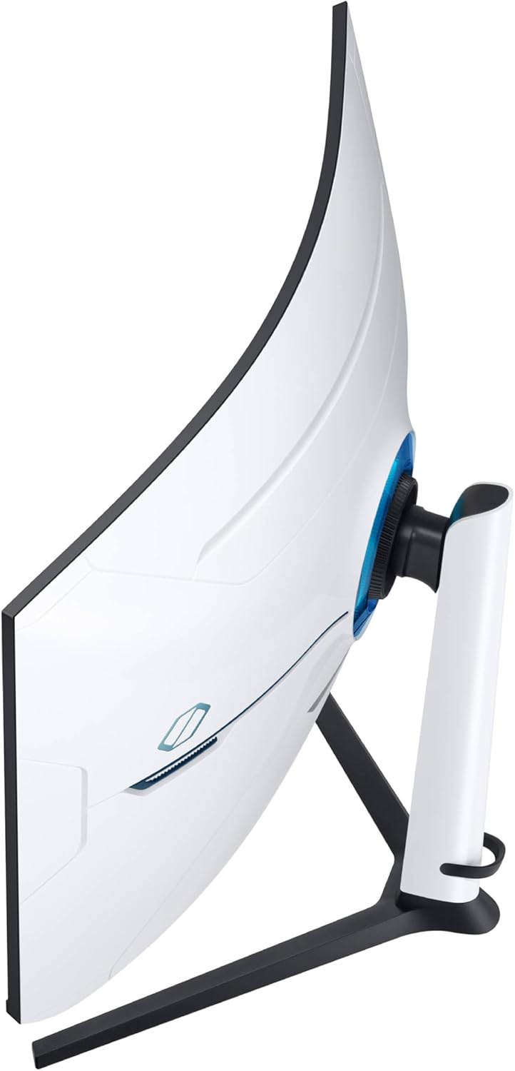 Samsung 32" Odyssey Neo G8 (G85NB) 4K UHD 240Hz 1ms G-Sync 1000R Curved Gaming Monitor, Quantum HDR2000, AMD FreeSync Premium Pro, Matte Display, DisplayPort, Black & White, LS32BG852NNXGO